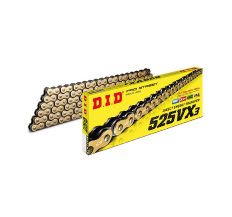 Kette DID 525 Gold and Black