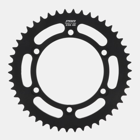 Corona in acciaio nero PBR 236, passo 520