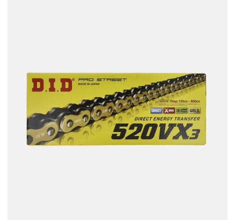 Kette DID VX3 520 110ZB Gold & Black